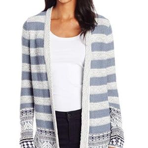 Lucky Brand Women's Geo Border Cardigan